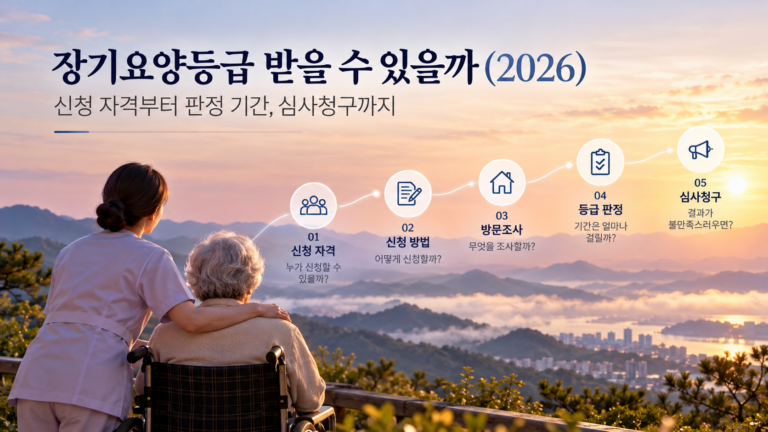 2026 장기요양등급 신청 로드맵