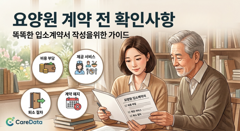 요양원 계약전 확인사항