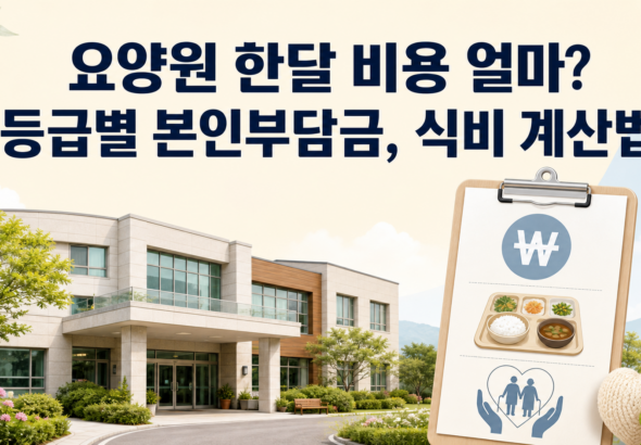 요양원 한달 비용 얼마 등급별 본인부담금, 식비 계산법