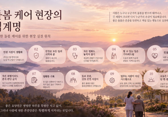 돌봄 케어 현장의 십계명